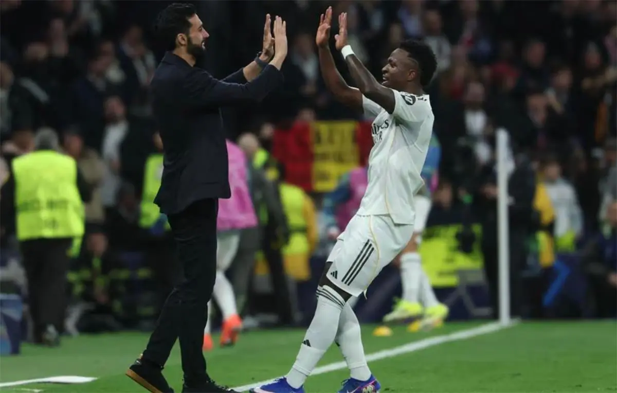 مراوغة وصاروخية.. فينيسيوس يسجل هدف ريال مدريد الخامس أمام موناكو