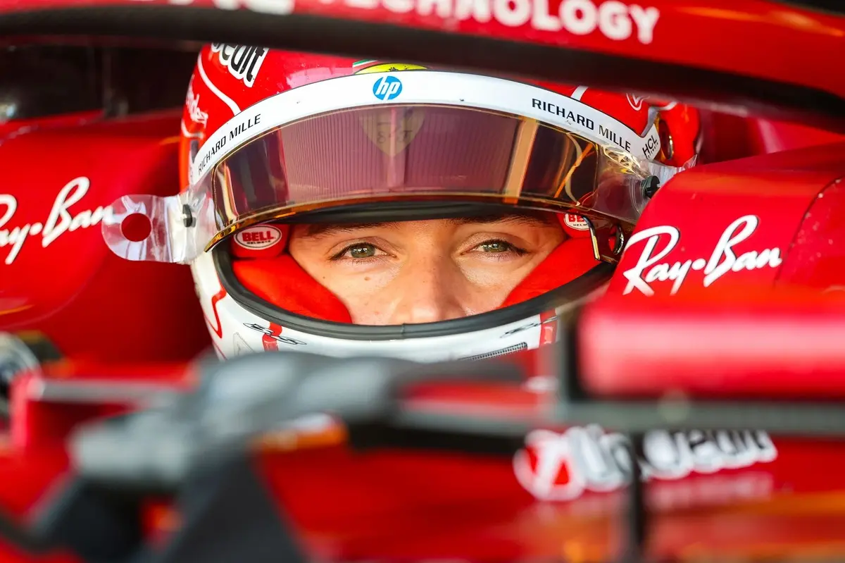 Charles Leclerc unveils 2026 F1 helmet ahead of Ferrari season launch event