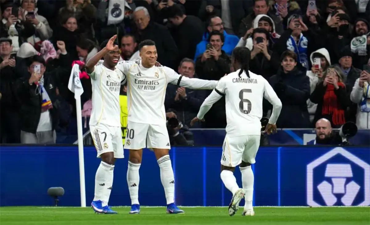 مبابي يسجل هدف ريال مدريد الثاني أمام موناكو