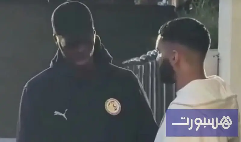 صيباري يلتقي ميندي بعد حادثة المنشفة - هسبورت