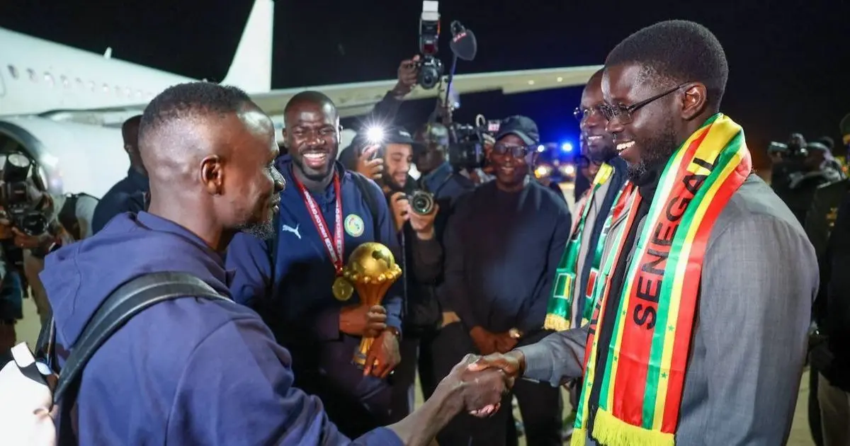 استقبال رئاسي وشعبي كبير لمنتخب السنغال بطل إفريقيا