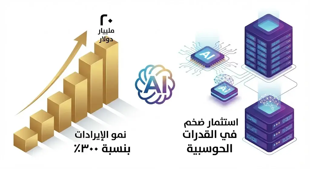 إيرادات شركة OpenAI تقفز الى 20 مليار دولار - سوالف سوفت