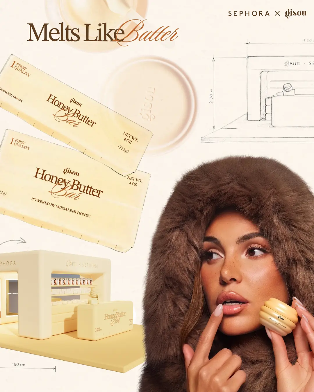 Gisou تفتتح الـHoney Butter Bar في دبي بالتعاون مع Sephora