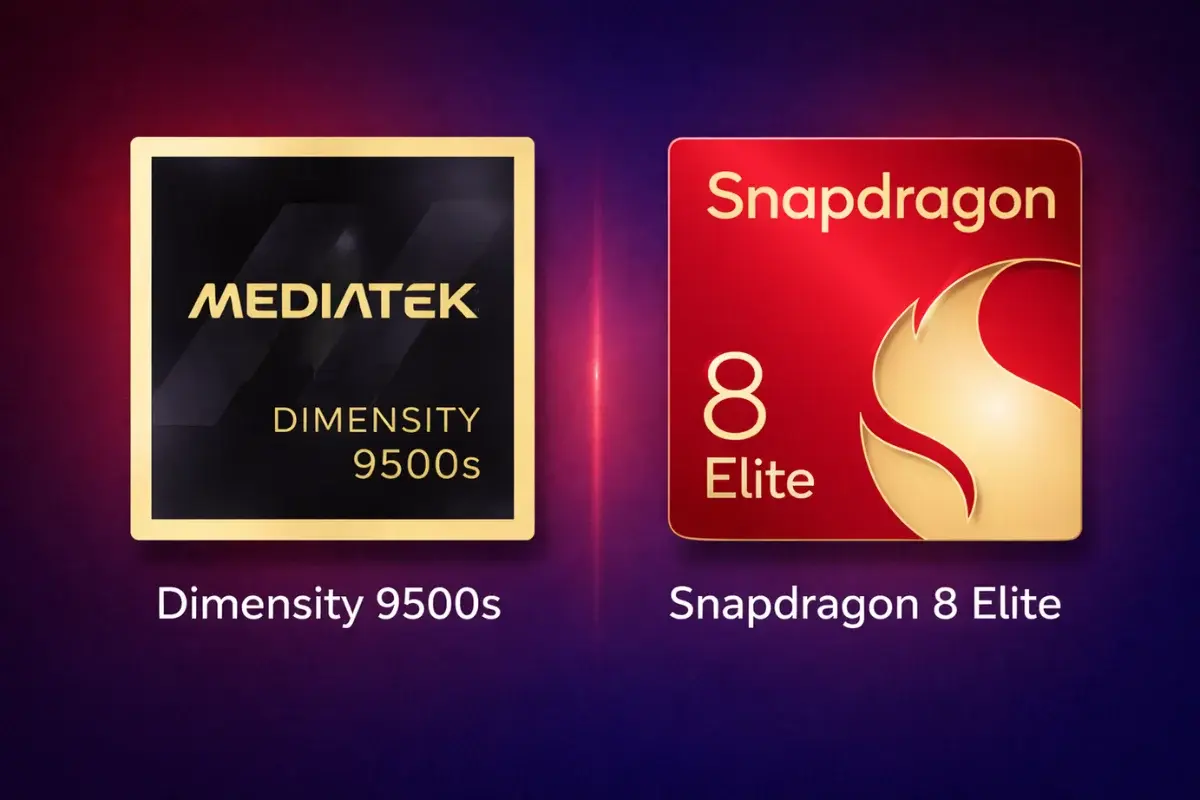 مقارنة بين Dimensity 9500s و Snapdragon 8 Elite: الأداء والمواصفات