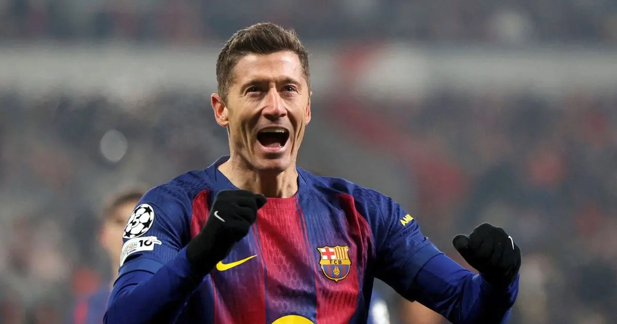 روبرت ليفاندوفسكي يطارد رقماً قياسياً لليونيل ميسي مع برشلونة