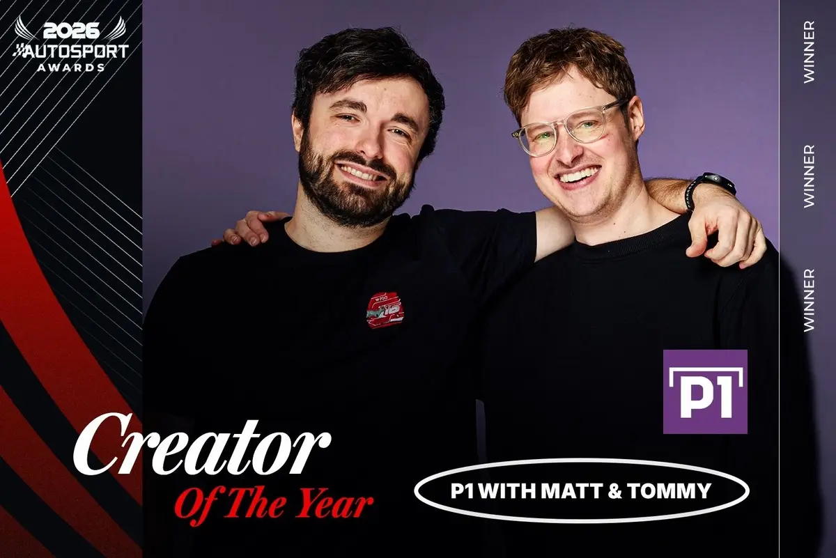 P1 with Matt and Tommy wins Autosport’s Creator of the Year