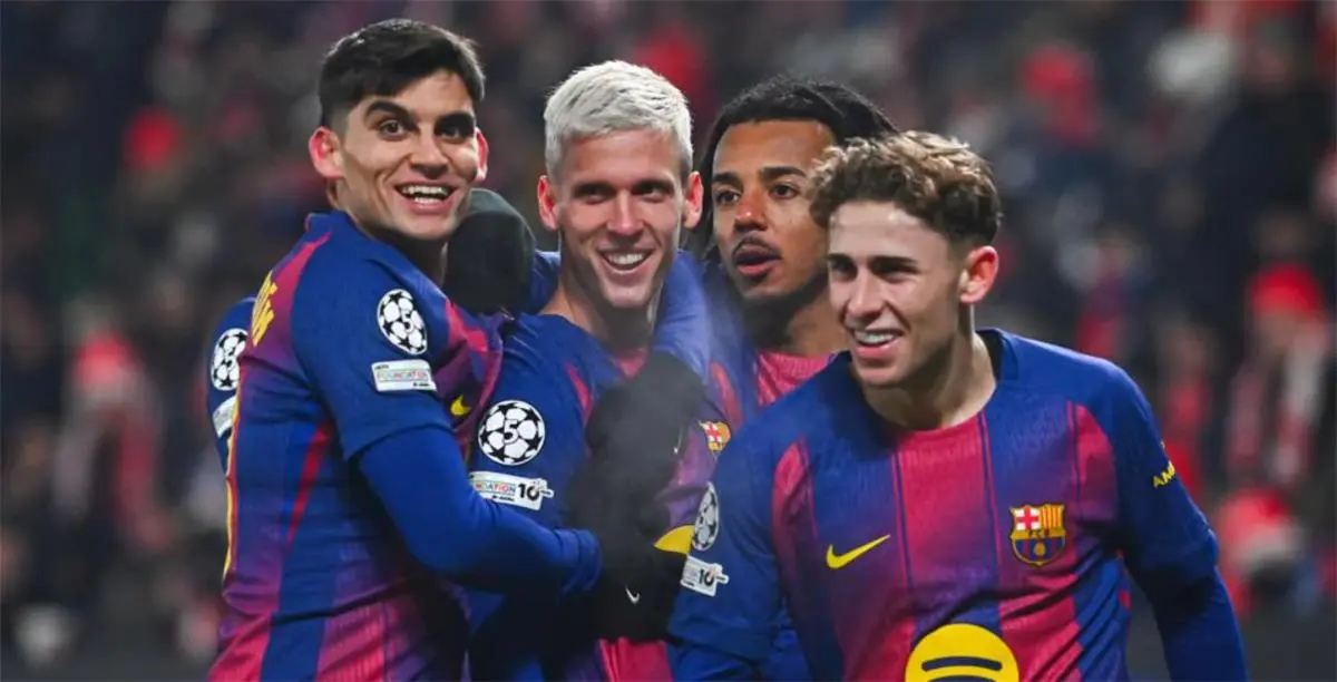 رجل مباراة برشلونة وسلافيا براج في دوري أبطال أوروبا