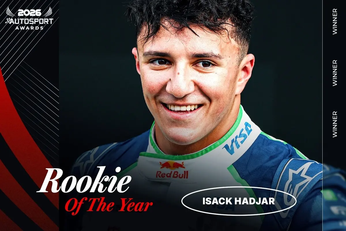 Isack Hadjar voted Rookie of the Year at Autosport Awards