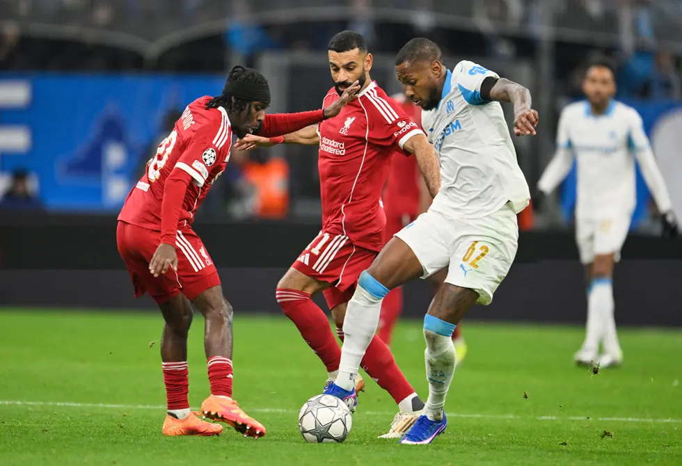 ليفربول يقسو على مارسيليا بثلاثية وينعش حظوظه في بلوغ دور الـ16 بدوري الأبطال