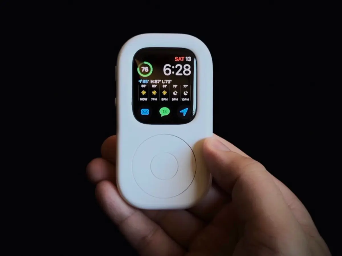 جهاز Apple Pin يجمع كاميرتين وثلاثة ميكروفونات ومكبر صوت بشكل AirTag