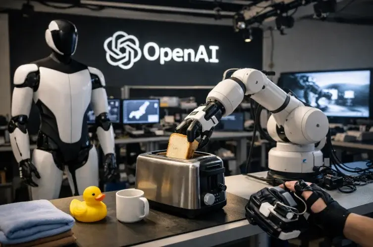 أوبنAI تدرب الروبوتات سرًا بدءًا من المحامص والملابس