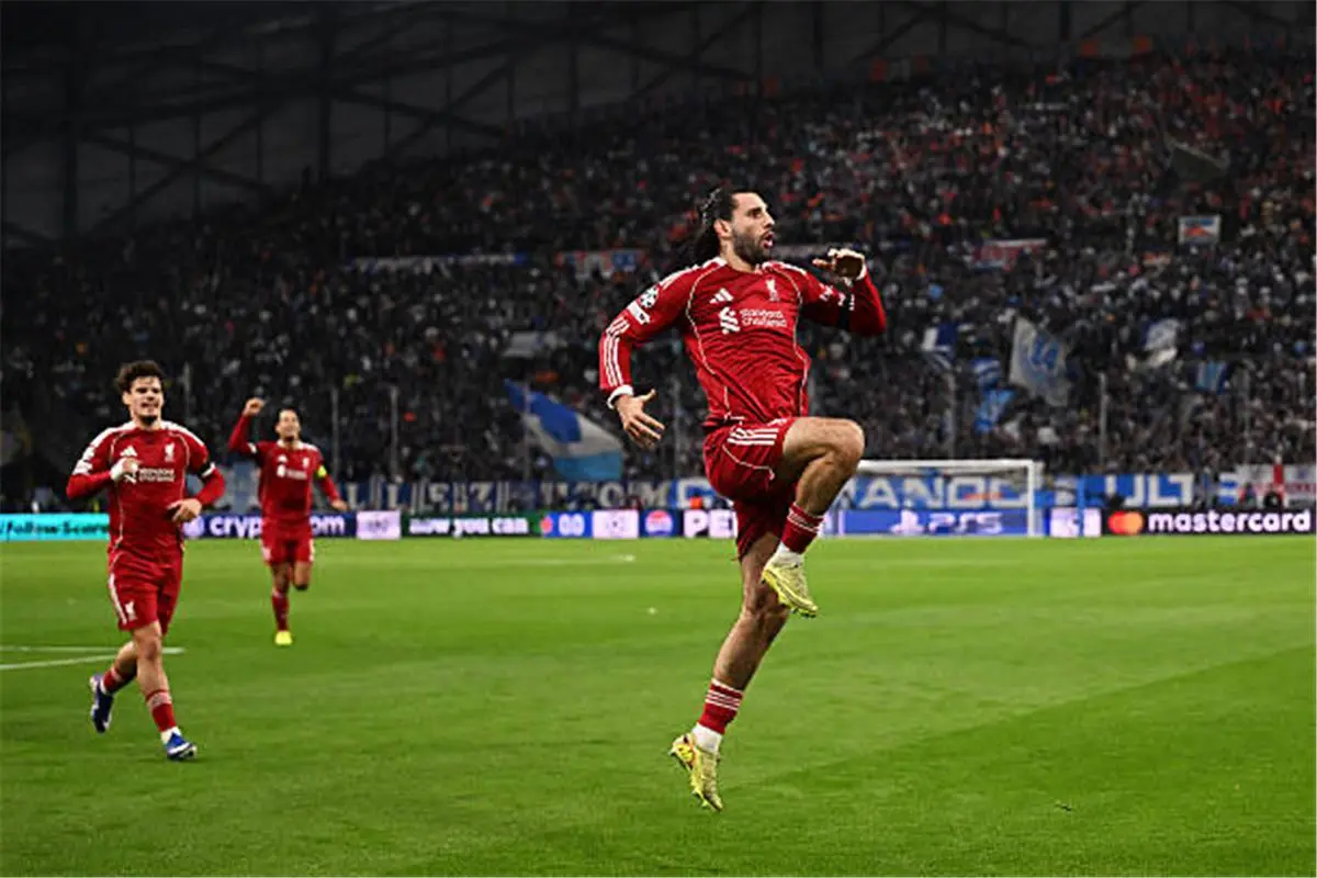 سوبوسلاي يسجل هدف ليفربول الأول أمام مارسيليا في دوري أبطال أوروبا
