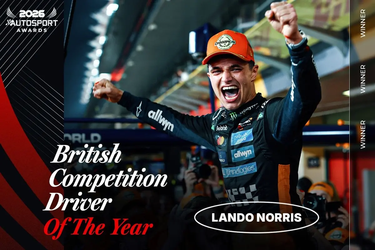 Lando Norris named Autosport Champion and Autosport British Competition Driver of the Year