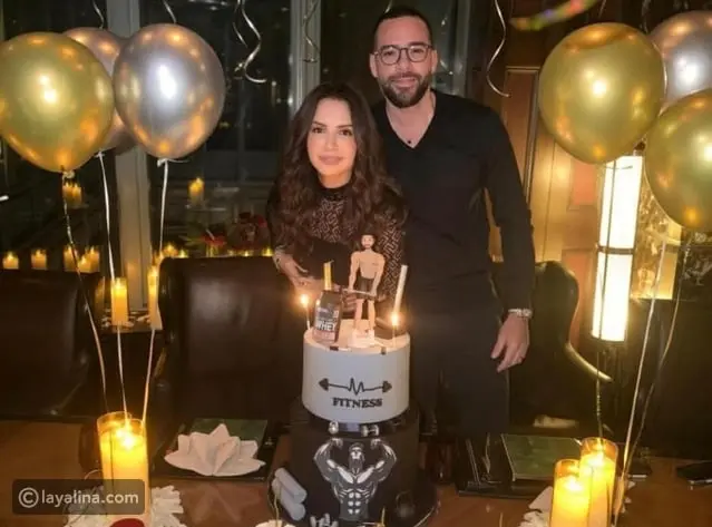 آمال ماهر تحتفل بعيد ميلاد زوجها علي محجوب بصورة دافئة