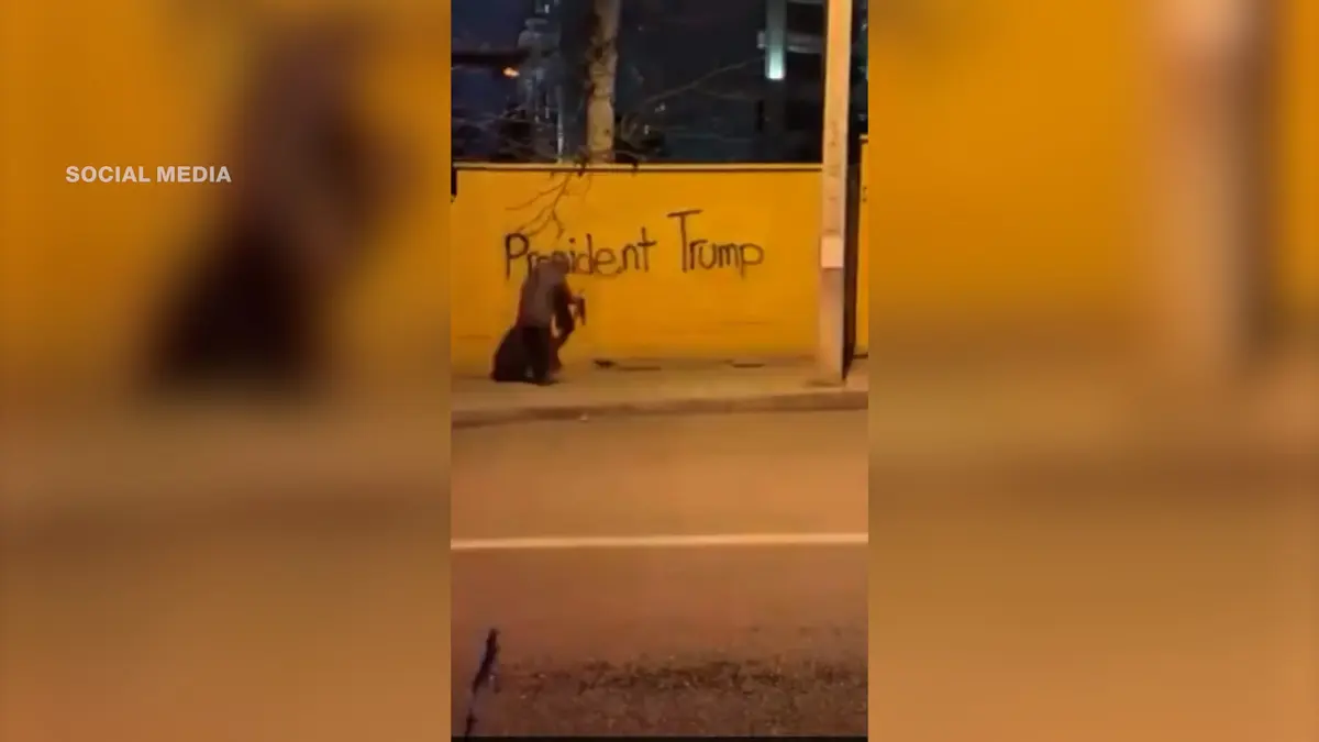 فيديو يظهر سيدة إيرانية توجه رسالة استغاثة لترامب