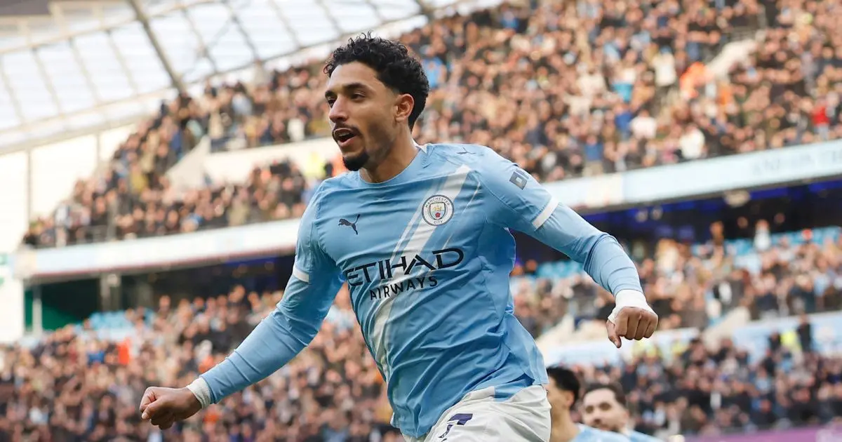 مرموش يفتتح سجله التهديفي مع مانشستر سيتي بالدوري الإنجليزي هذا الموسم