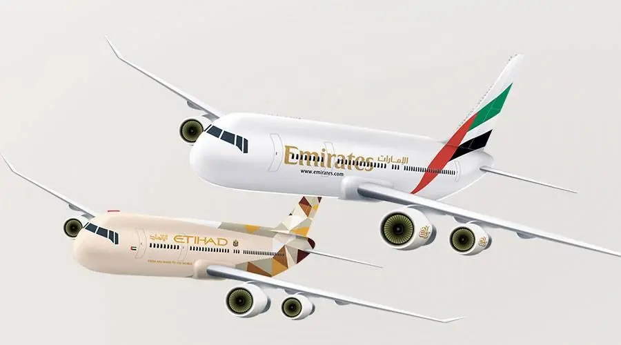 «الإمارات» و«الاتحاد» تلغيان رحلات لأمريكا بسبب الطقس