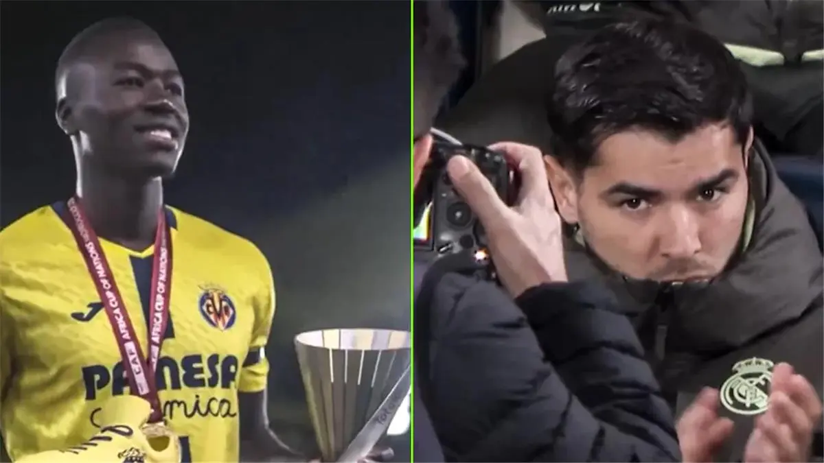 لحظة سينمائية.. تكريم بابي جاي بعد تتويجه بكأس أمم إفريقيا والكاميرا تلاحق إبراهيم دياز