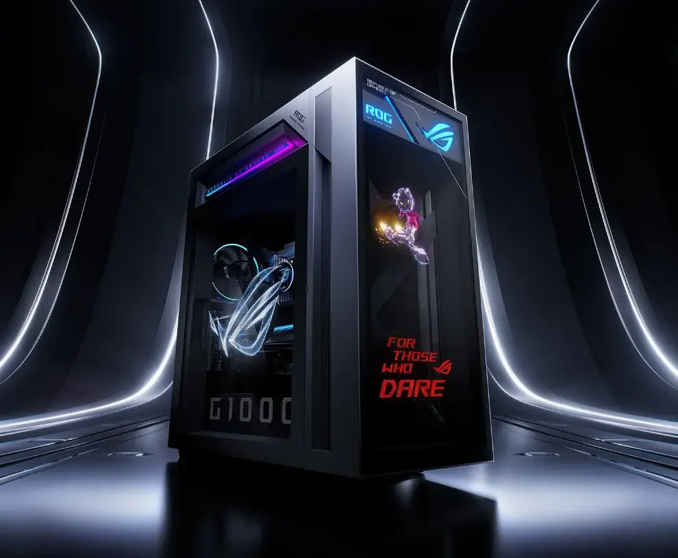 حاسوب ASUS ROG G1000: عملاق الألعاب بمعالج Ryzen 9 وRTX 5090