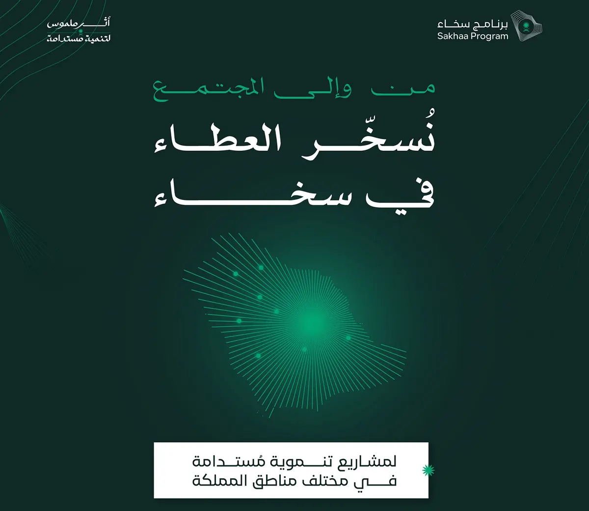 برنامج سخاء 2026.. كيف ساهم في تنفيذ 63 مشروعًا وتوفير 10 آلاف وظيفة؟