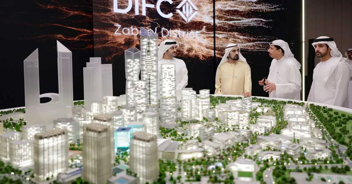 محمد بن راشد يطلق التوسعة الكبرى لمركز دبي المالي