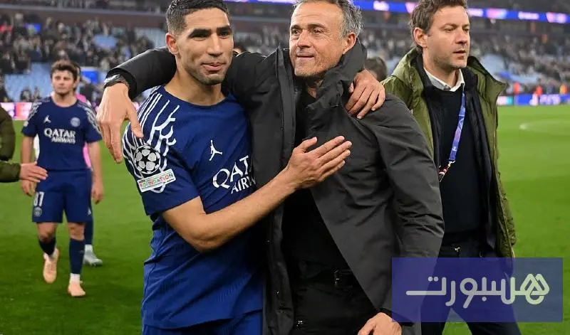 لويس إنريكي يؤكد جاهزية حكيمي ويقربه من المشاركة أمام نيوكاسل - هسبورت