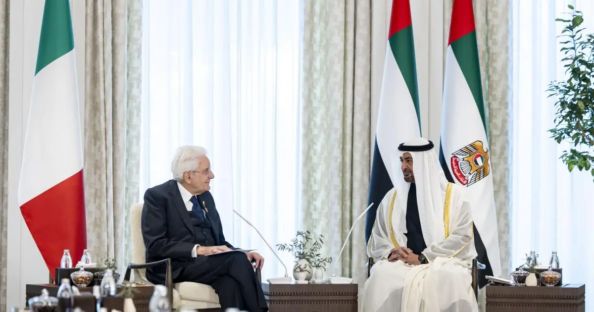 رئيسا الإمارات وإيطاليا يبحثان تعزيز الشراكة الاستراتيجية