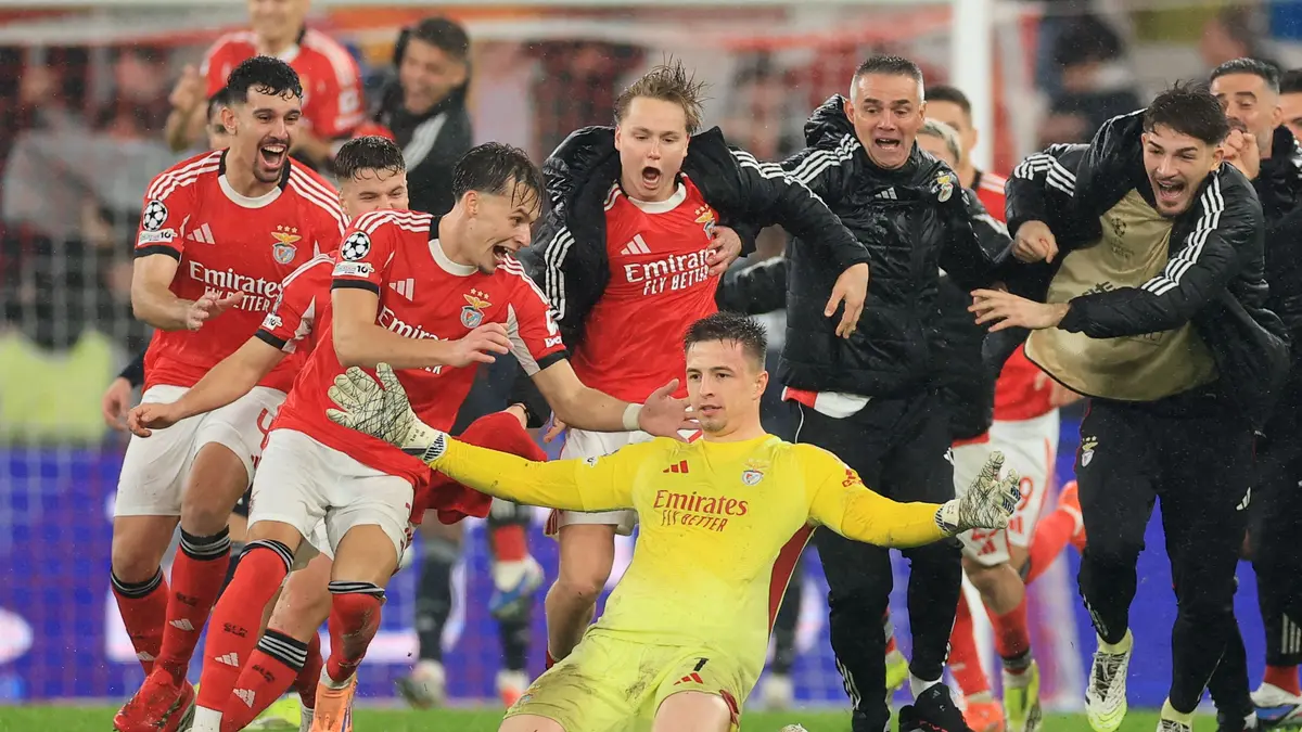 فيديو: حارس بنفيكا يصعق ريال مدريد بهدف رائع.. واحتفال جنوني من مورينيو