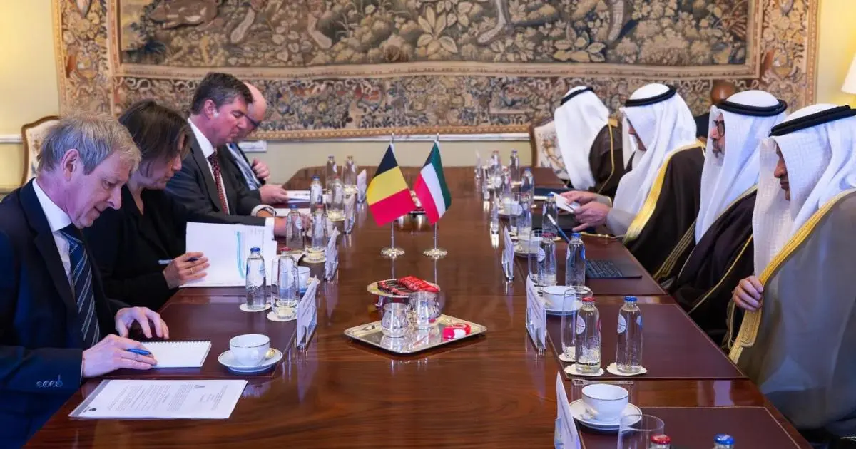 الكويت وبلجيكا تبحثان تعزيز التعاون الثنائي