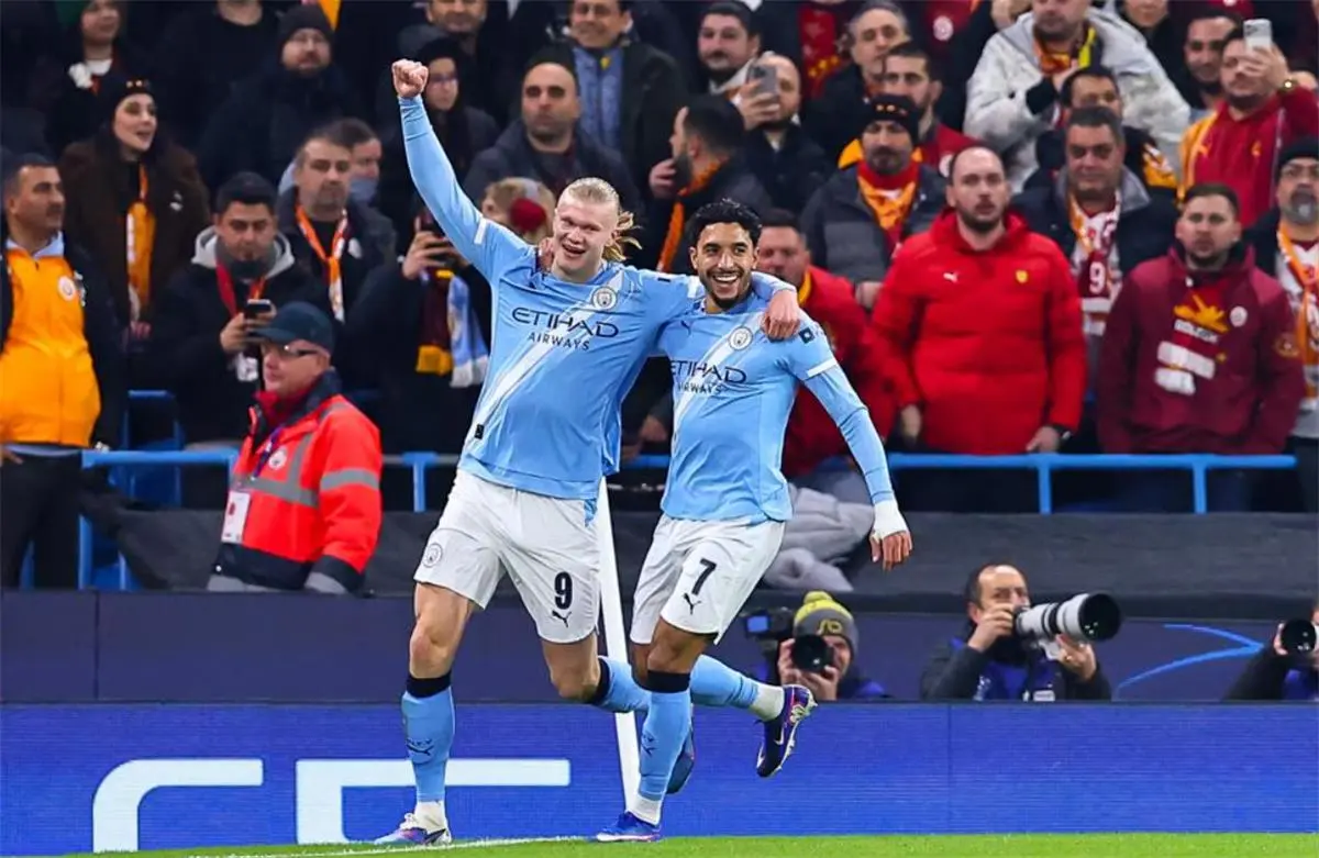 مانشستر سيتي يهزم جالطة سراي بثنائية ويتأهل لدور الـ16 بدوري أبطال أوروبا