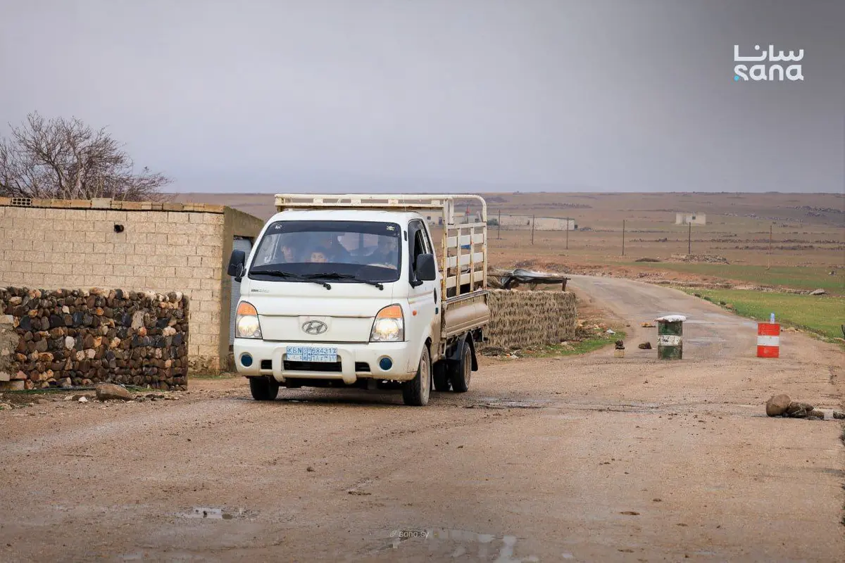 استمرار خروج المدنيين من مدينة عين العرب عبر الممر الإنساني في قرية نور علي بريف حلب