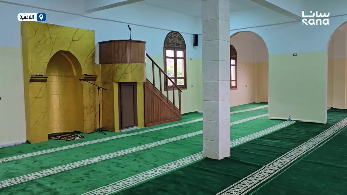 افتتاح جامع قرية العيدو في جبل الأكراد بحضور محافظ اللاذقية محمد عثمان