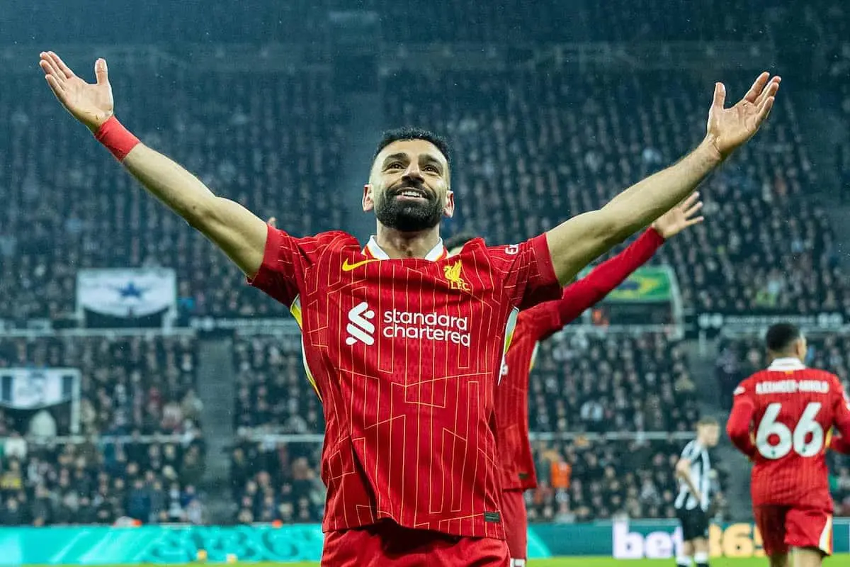 رقم تاريخي ينتظر محمد صلاح في مباراة ليفربول ونيوكاسل