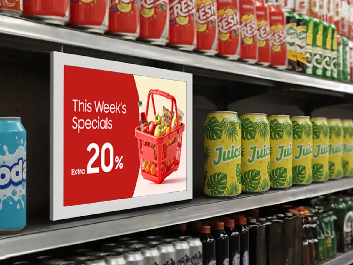 سامسونج تكشف عن شاشة ورقية ملونة 13 بوصة لتطبيقات الإعلانات التجارية