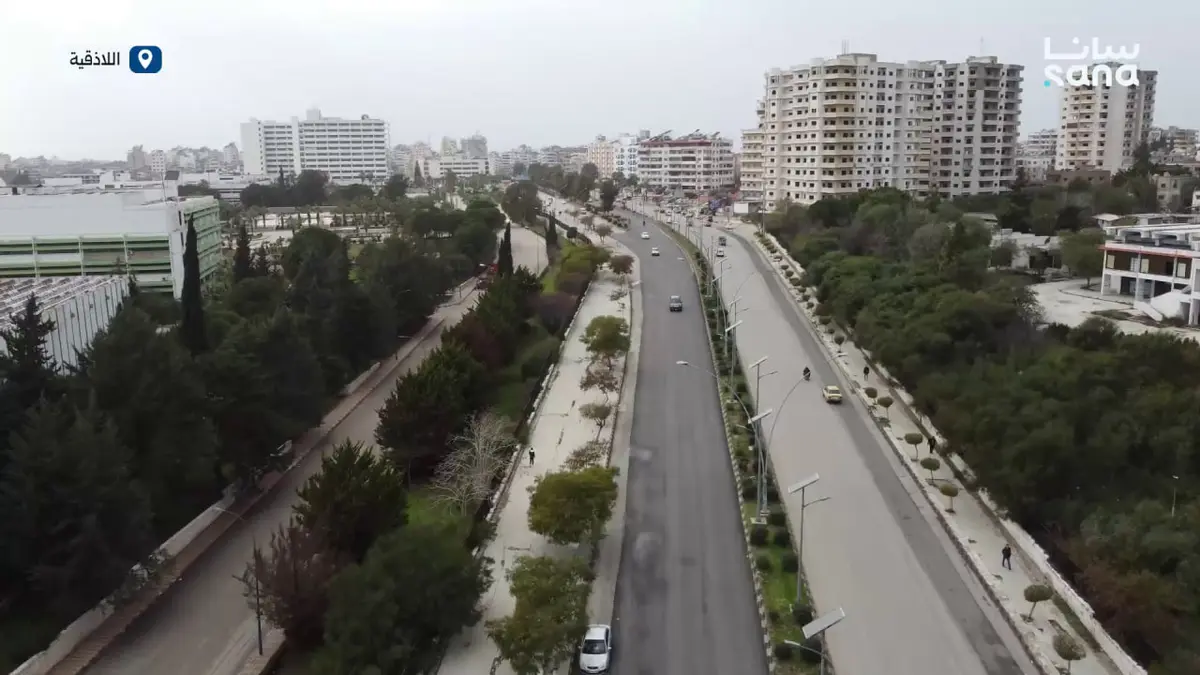 مشاهد جوية لمدينة اللاذقية