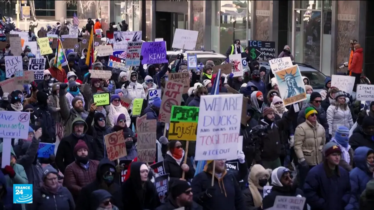 مينيابوليس: اتساع رقعة الاحتجاجات ضد شرطة الهجرة الأمريكية
