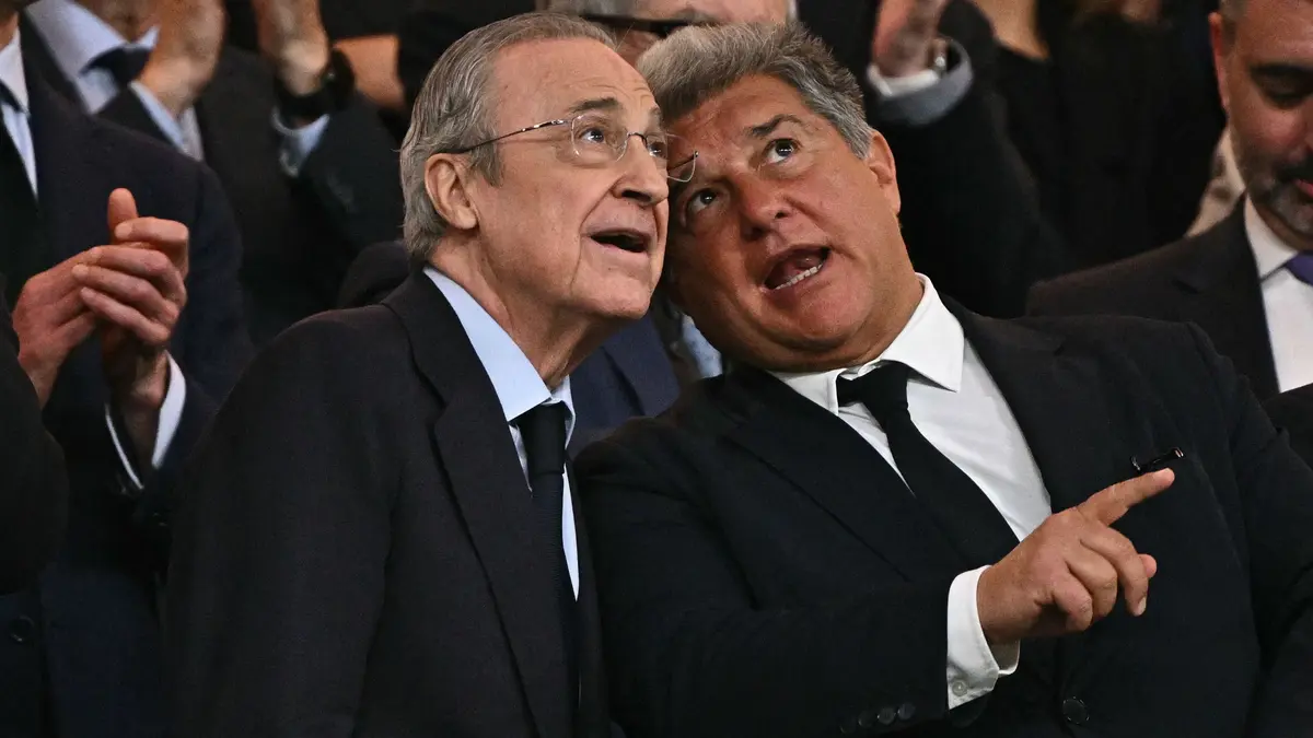 بالفيديو.. لابورتا يتغنى بصفعة القضاء على وجه ريال مدريد