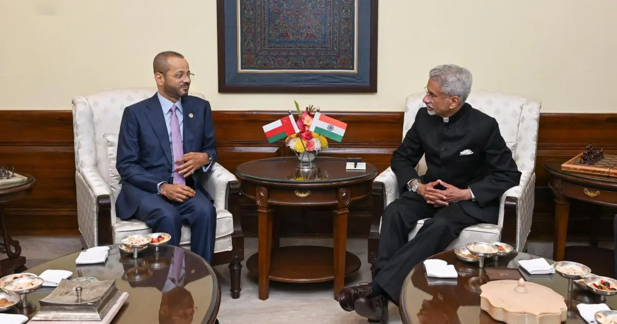 وزيرا خارجية عمان والهند يبحثان تعزيز التعاون الاقتصاي