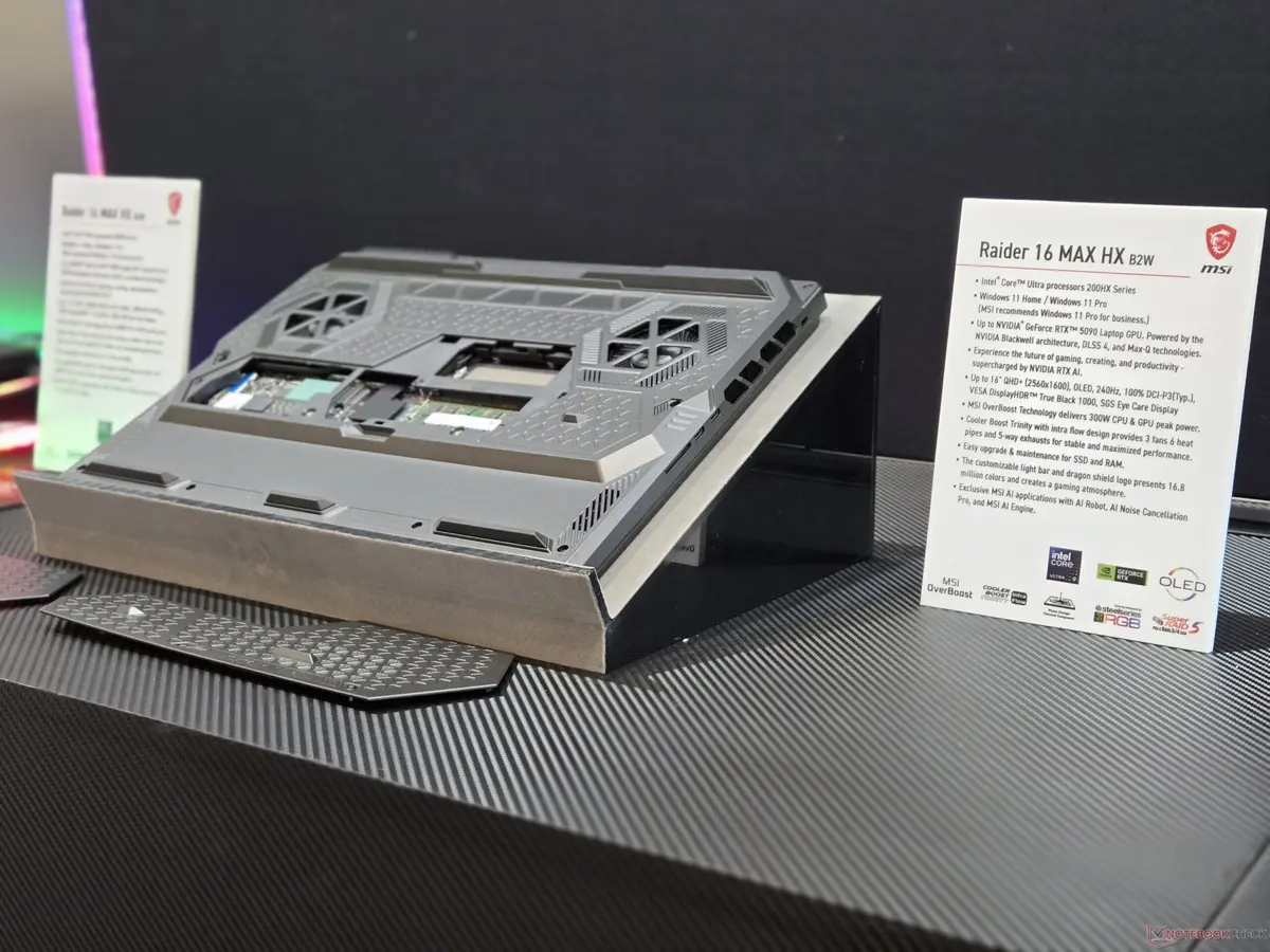 ترقيات الذاكرة والتخزين في MSI Raider 16 HX أصبحت أسهل من أي وقت مضى