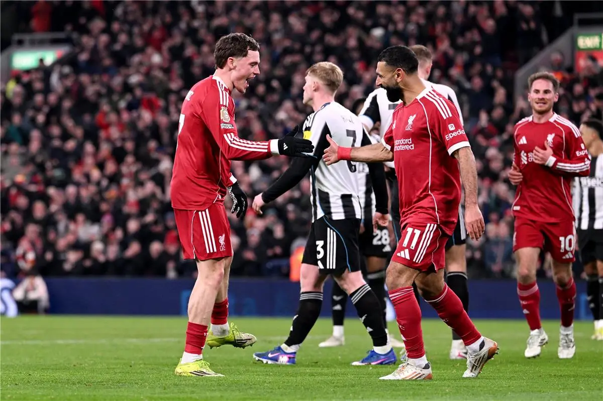 أسيست محمد صلاح.. فيرتز يسجل هدف ليفربول الثالث أمام نيوكاسل