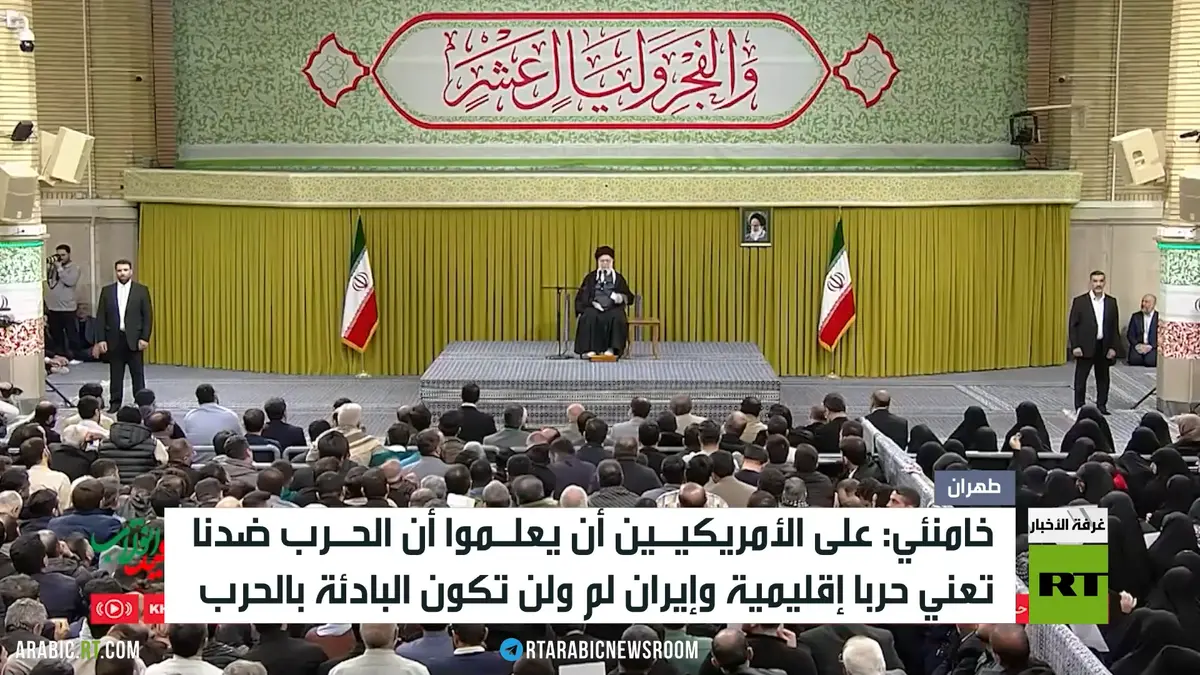 خامنئي: الهجوم علينا يعني حربا إقليمية