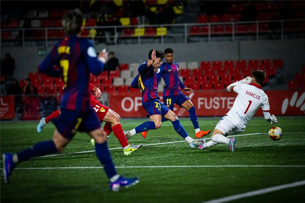 تحت أنظار حمزة عبد الكريم وأولمو.. برشلونة أتلتيك يواصل انتصاراته بثنائية أمام تيراسا في الدوري الإسباني