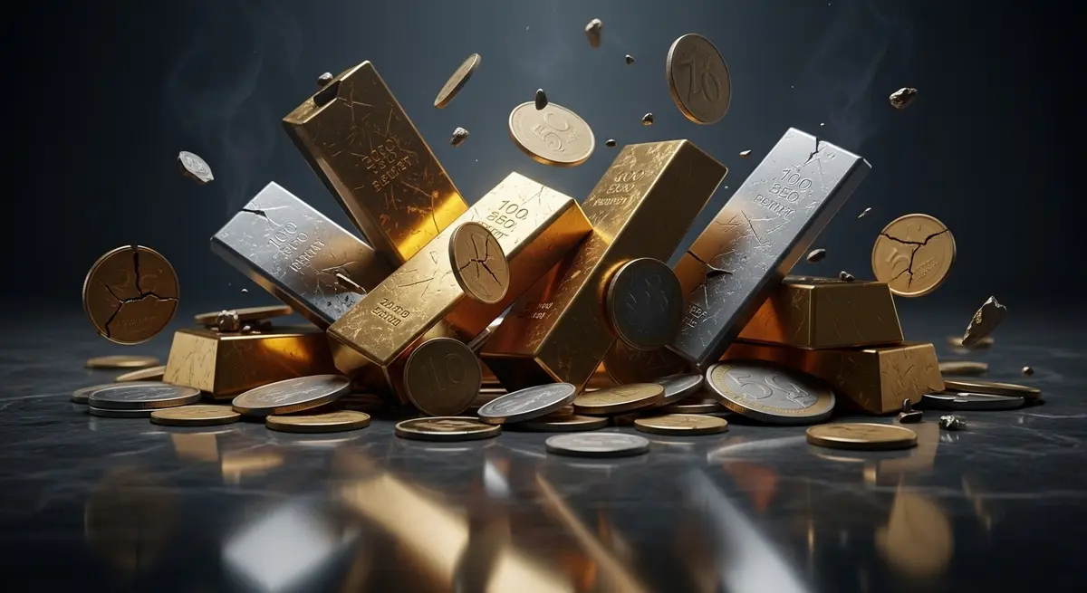 مذبحة الذهب والفضة .. 7 تريليونات دولار تبخرت خلال ساعات
