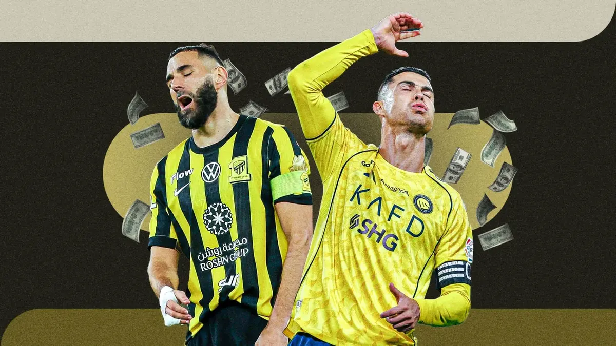 تمرد رونالدو وبنزيما يزلزل الحلم السعودي.. هل ينهار مشروع دوري روشن؟