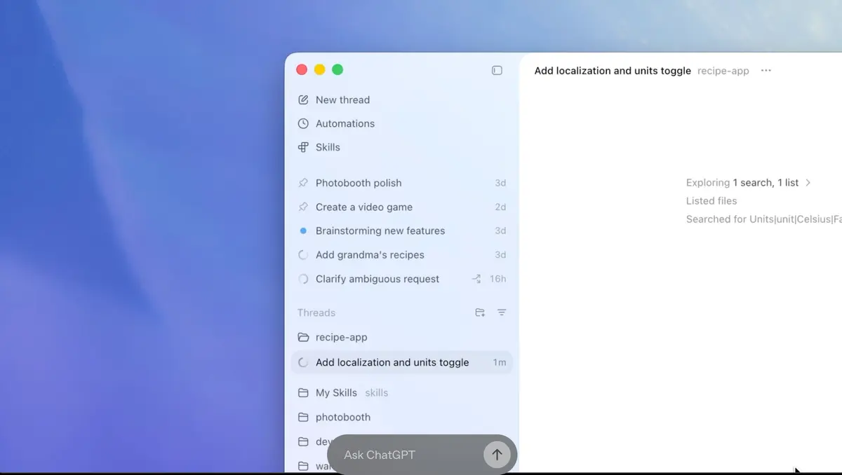 تطبيق Codex للبرمجة بالذكاء الاصطناعي متاح لمستخدمي macOS - سوالف سوفت