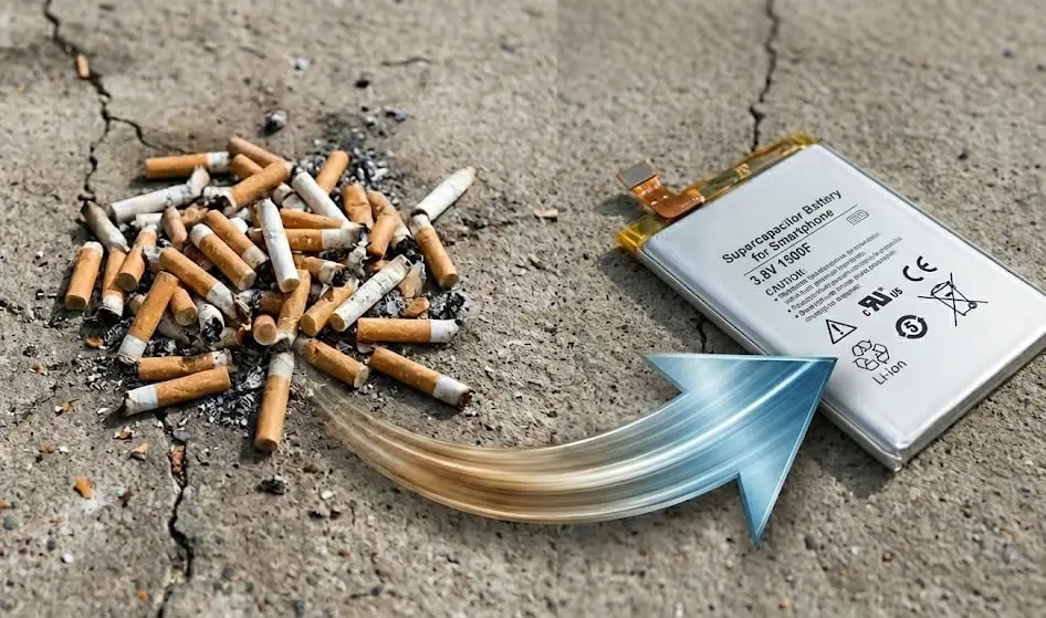 باحثون صينيون يحوّلون أعقاب السجائر إلى مكوّنات لتخزين الطاقة المستدامة