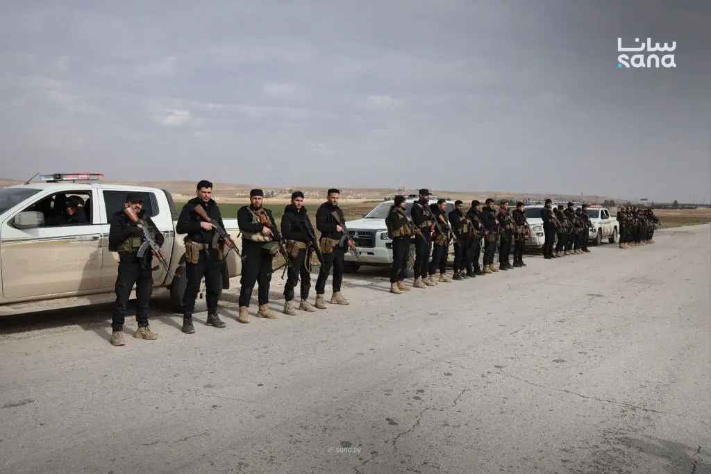 وحدات وزارة الداخلية تبدأ الدخول والانتشار الميداني في ريف مدينة عين العرب شمال شرق محافظة حلب