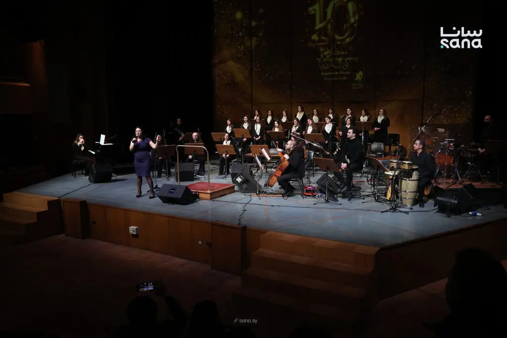 كورال غاردينيا يحتفل بعشر سنوات من الإبداع في أمسية موسيقية على مسرح دار الأوبرا بدمشق
