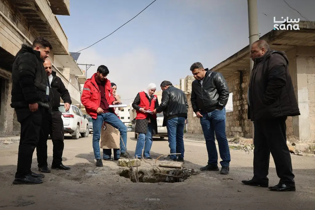 خطوات أولية لتحسين الصرف الصحي في معرة النعمان بدعم من منظمات دولية وإنسانية