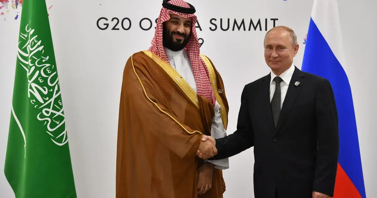 محمد بن سلمان وبوتين يبحثان القضايا ذات الاهتمام المشترك